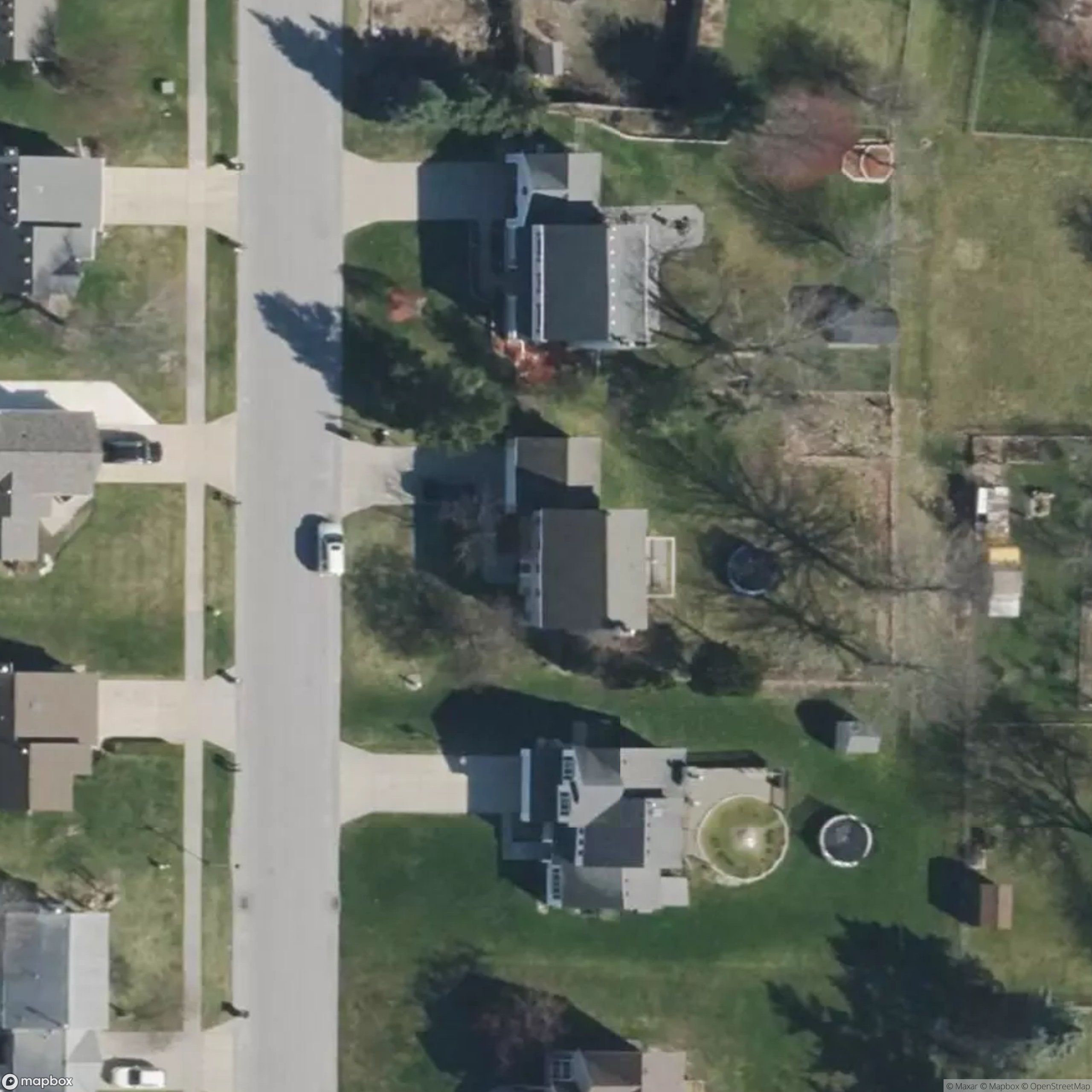 Anonymized residential lawn measurement example